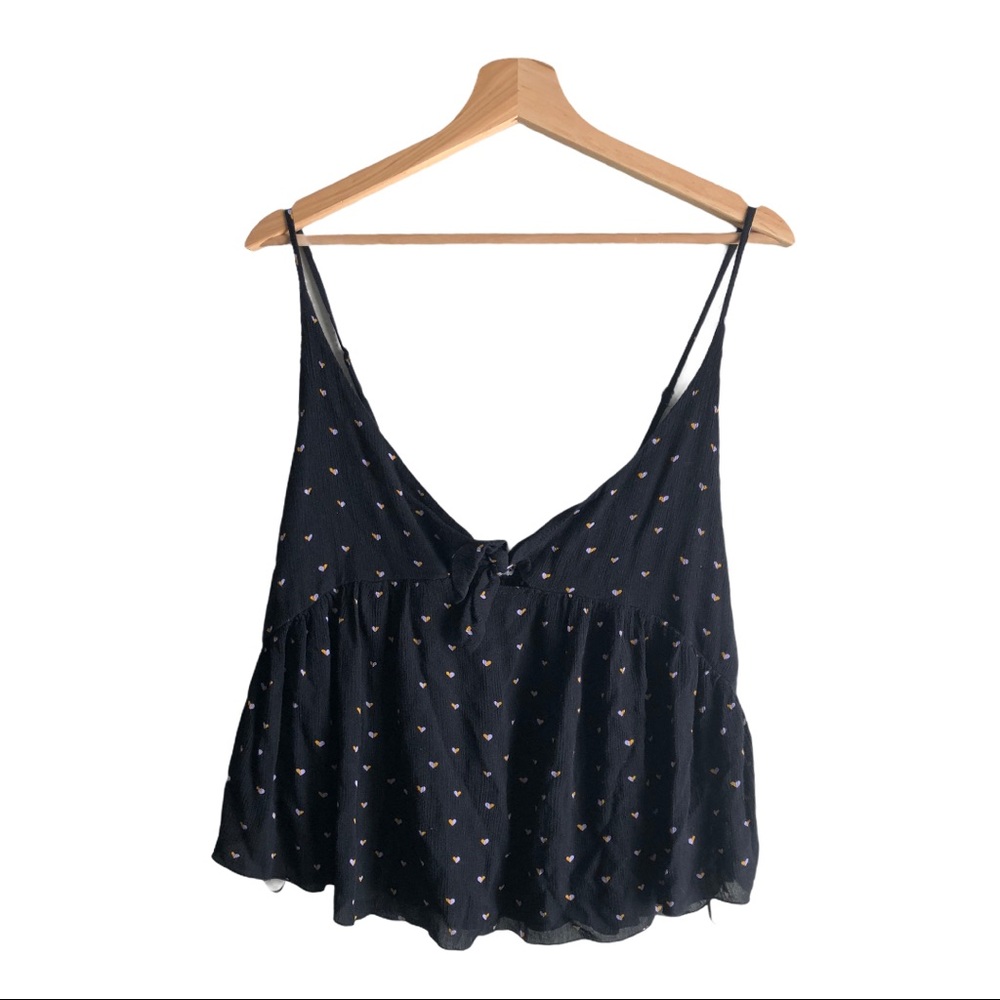 Nordstrom Rack | Flowy Black Crop Tank Top